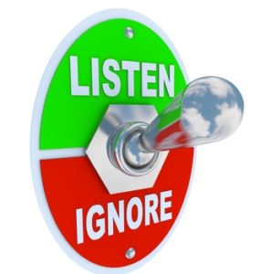 listen customer or ignore customer